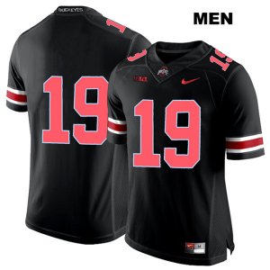 Men's NCAA Ohio State Buckeyes Chris Olave #19 College Stitched No Name Authentic Nike Red Number Black Football Jersey EM20Z11UF